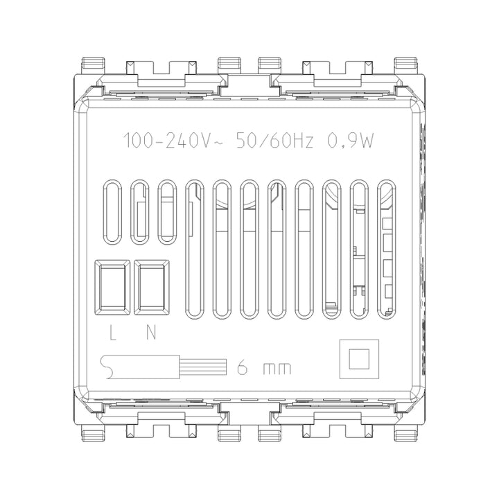 Gateway smart IoT 2 módulos opción Negro Mate - Blanco Mate - Metal Mate para EVO y EXÉ EIKON de Vimar