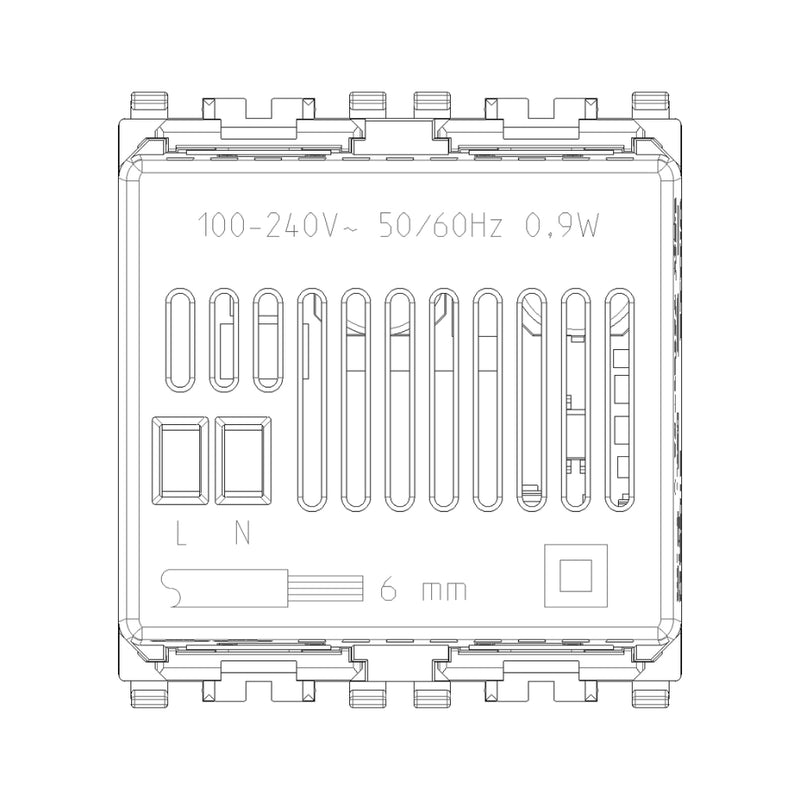 Gateway smart IoT 2 módulos opción Negro Mate - Blanco Mate - Metal Mate para EVO y EXÉ EIKON de Vimar
