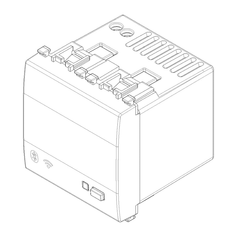Gateway smart IoT 2 módulos opción Negro Mate - Blanco Mate - Metal Mate para EVO y EXÉ EIKON de Vimar