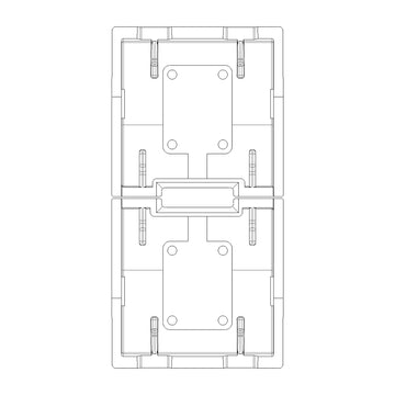 Tecla 1 módulo para persianas smart IoT para EVO y EXÉ EIKON opción acabado Negro Mate - Blanco Mate - Metal Mate de Vimar