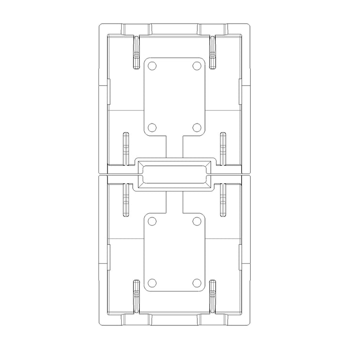 Tecla 1 módulo para persianas smart IoT para EVO y EXÉ EIKON opción acabado Negro Mate - Blanco Mate - Metal Mate de Vimar