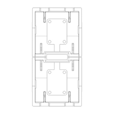 Tecla 1 módulo para persianas smart IoT para EVO y EXÉ EIKON opción acabado Negro Mate - Blanco Mate - Metal Mate de Vimar