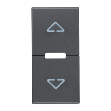 Tecla 1 módulo para persianas smart IoT para EVO y EXÉ EIKON opción acabado Negro Mate - Blanco Mate - Metal Mate de Vimar