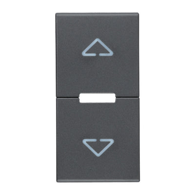 Tecla 1 módulo para persianas smart IoT para EVO y EXÉ EIKON opción acabado Negro Mate - Blanco Mate - Metal Mate de Vimar