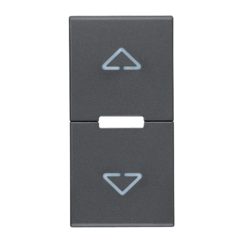 Tecla 1 módulo para persianas smart IoT para EVO y EXÉ EIKON opción acabado Negro Mate - Blanco Mate - Metal Mate de Vimar