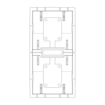Tecla 1 módulo para dimmer smart IoT para EVO y EXÉ EIKON opción acabado Negro Mate - Blanco Mate - Metal Mate de Vimar