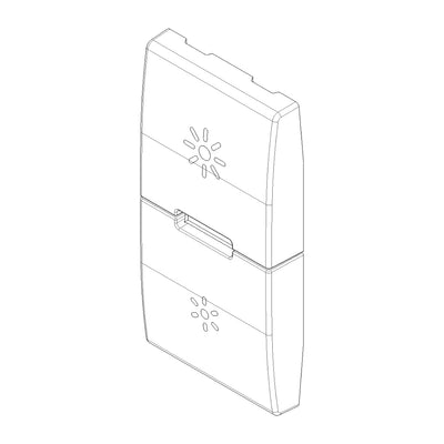 Tecla 1 módulo para dimmer smart IoT para EVO y EXÉ EIKON opción acabado Negro Mate - Blanco Mate - Metal Mate de Vimar