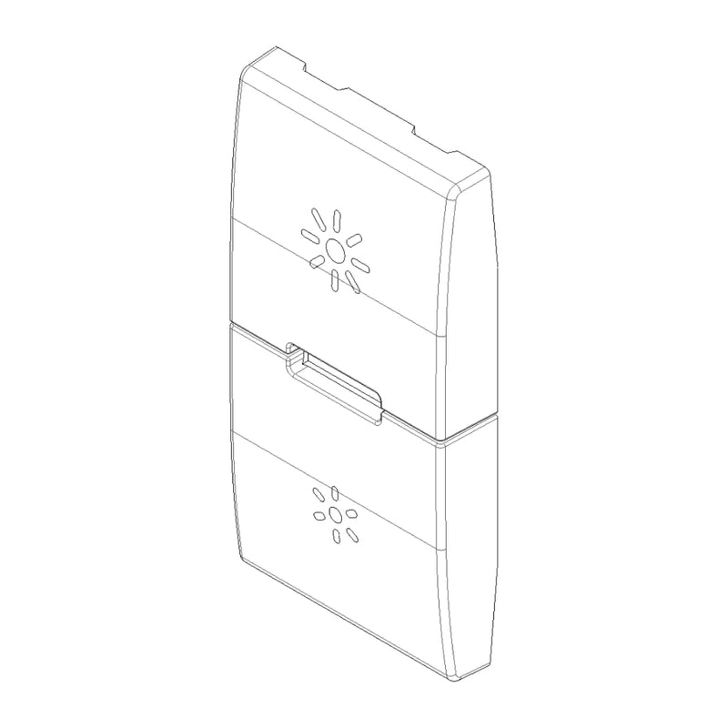 Tecla 1 módulo para dimmer smart IoT para EVO y EXÉ EIKON opción acabado Negro Mate - Blanco Mate - Metal Mate de Vimar