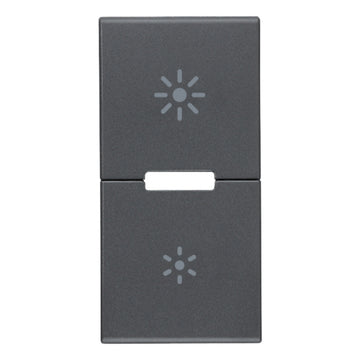 Tecla 1 módulo para dimmer smart IoT para EVO y EXÉ EIKON opción acabado Negro Mate - Blanco Mate - Metal Mate de Vimar