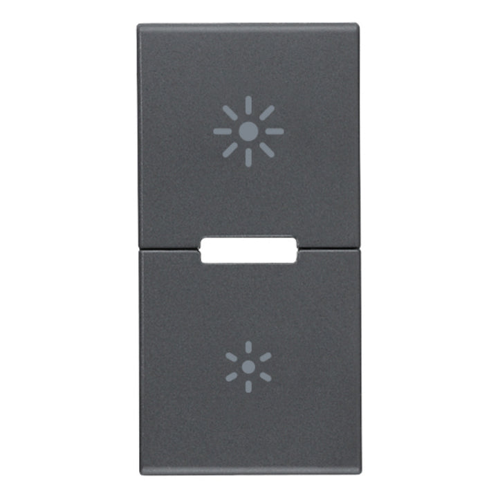 Tecla 1 módulo para dimmer smart IoT para EVO y EXÉ EIKON opción acabado Negro Mate - Blanco Mate - Metal Mate de Vimar