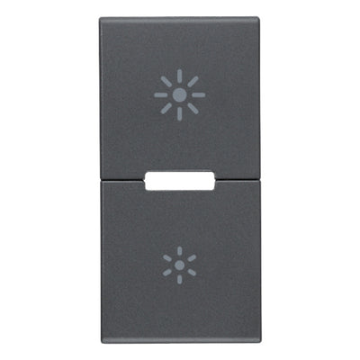 Tecla 1 módulo para dimmer smart IoT para EVO y EXÉ EIKON opción acabado Negro Mate - Blanco Mate - Metal Mate de Vimar