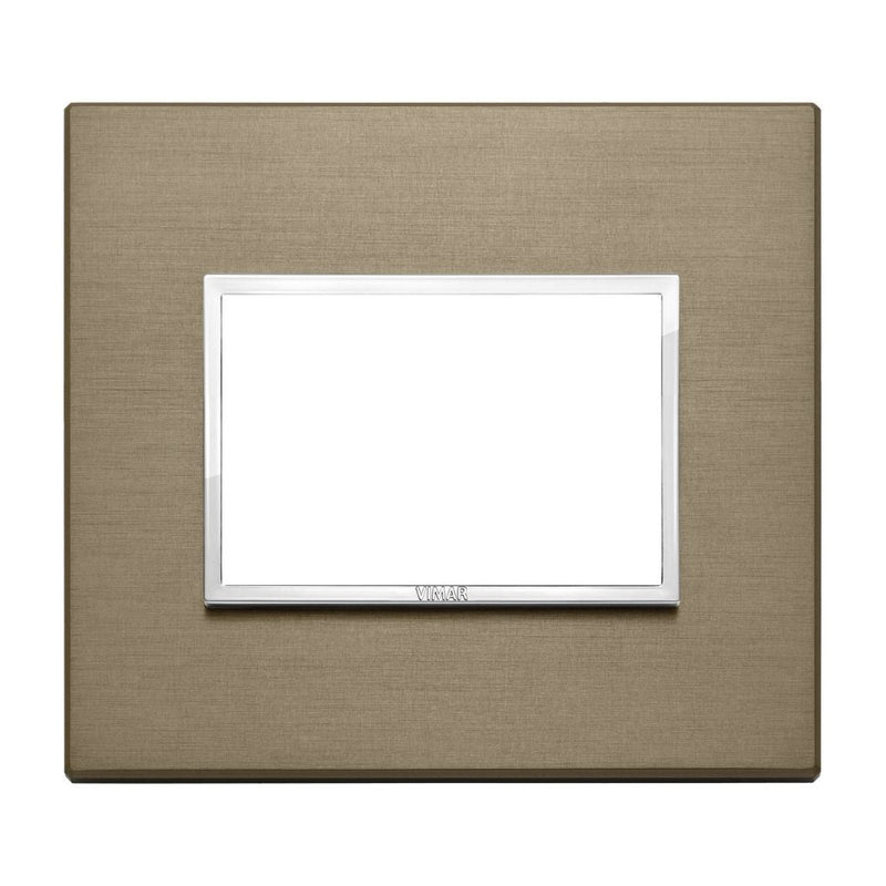 Placa Bronce Oscuro - Primari (Aluminio Anodizado) - línea EVO EIKON de Vimar