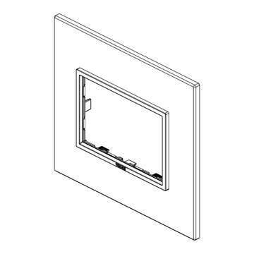 Placa Aluminio Plata - Esclusivi (Aluminio Refinado) - línea EVO EIKON de Vimar