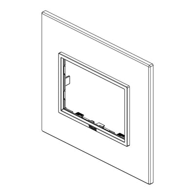 Placa Aluminio Plata - Esclusivi (Aluminio Refinado) - línea EVO EIKON de Vimar