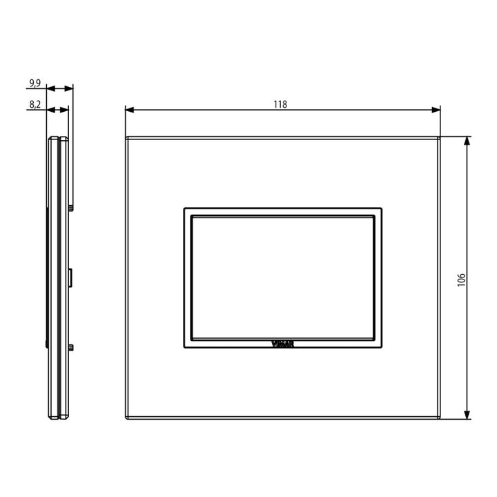 Placa Piedra Carrara - Scolpiti (Piedra Tallada) - línea EVO EIKON de Vimar