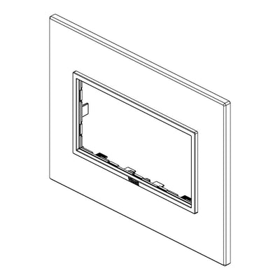 Placa Aluminio Plata - Esclusivi (Aluminio Refinado) - línea EVO EIKON de Vimar