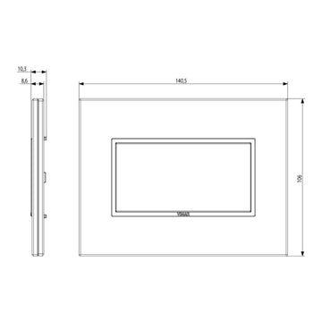 Placa Piedra Carrara - Scolpiti (Piedra Tallada) - línea EVO EIKON de Vimar