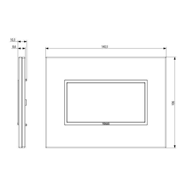 Placa Piedra Carrara - Scolpiti (Piedra Tallada) - línea EVO EIKON de Vimar