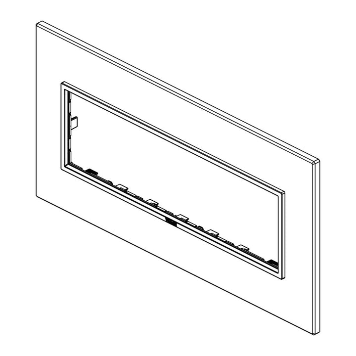 Placa Aluminio Plata - Esclusivi (Aluminio Refinado) - línea EVO EIKON de Vimar