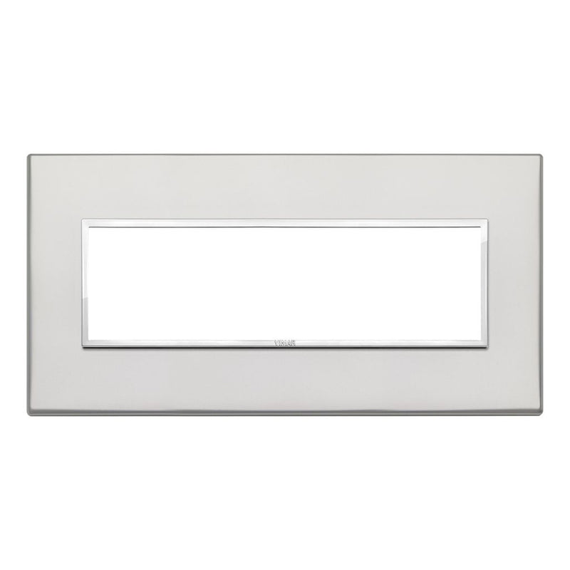 Placa Aluminio Plata - Esclusivi (Aluminio Refinado) - línea EVO EIKON de Vimar