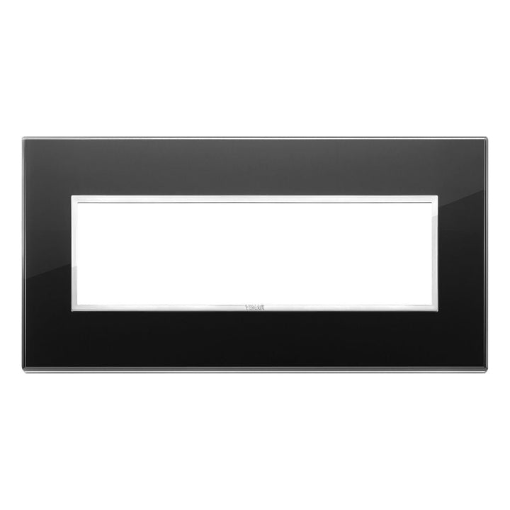 Placa Negro Diamante - Essenziali (Aluminio y Cristales Totales) - línea EVO EIKON de Vimar