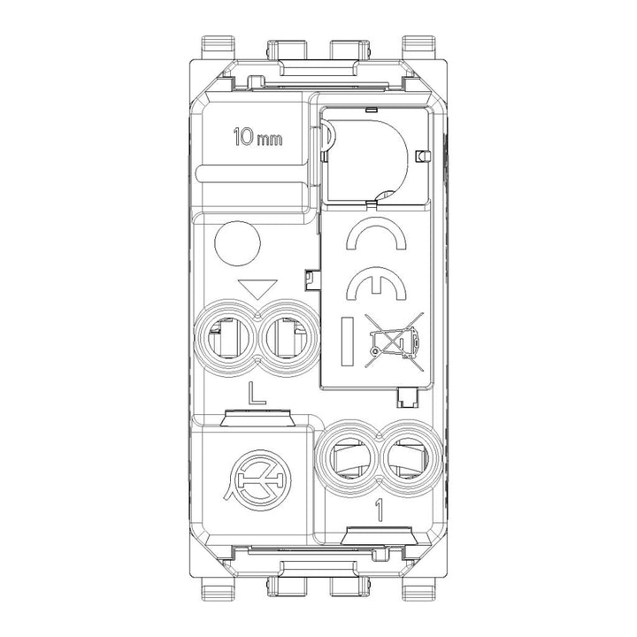 Pulsador Vintage Oro - 1P 10A para línea Vintage de Vimar