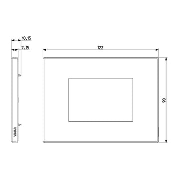 Placa Nogal Americano - Maderas - línea EXÉ EIKON de Vimar