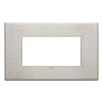 Placa Níquel Cepillado - Metales Cepillados - línea EXÉ EIKON de Vimar