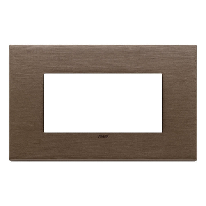 Placa Bronce Oscuro Cepillado - Metales Cepillados - línea EXÉ EIKON de Vimar