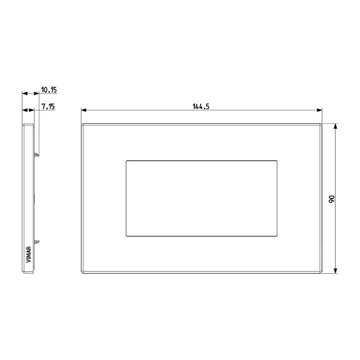 Placa Nogal Americano - Maderas - línea EXÉ EIKON de Vimar