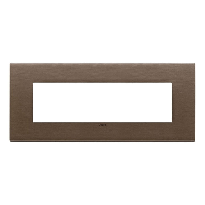 Placa Bronce Oscuro Cepillado - Metales Cepillados - línea EXÉ EIKON de Vimar