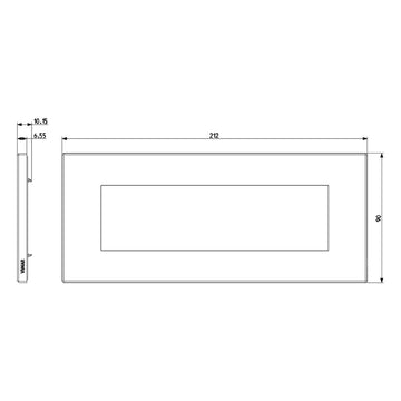 Placa Nogal Americano - Maderas - línea EXÉ EIKON de Vimar