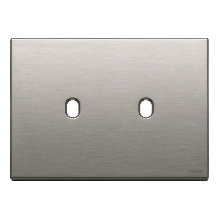 Placa Vintage Níquel Cepillado para uno / dos / tres / cuatro apagadores de Vimar