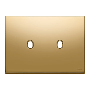 Placa Vintage Oro para uno / dos / tres / cuatro apagadores de Vimar
