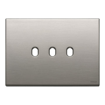 Placa Vintage Níquel Cepillado para uno / dos / tres / cuatro apagadores de Vimar