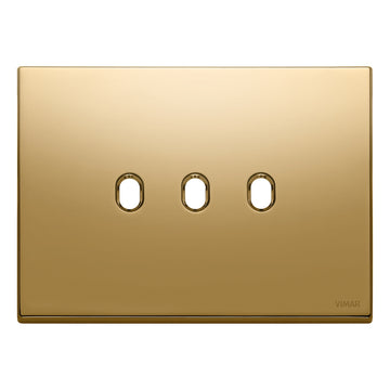 Placa Vintage Oro para uno / dos / tres / cuatro apagadores de Vimar