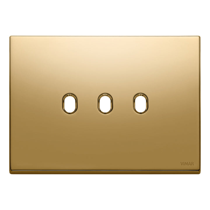 Placa Vintage Oro para uno / dos / tres / cuatro apagadores de Vimar