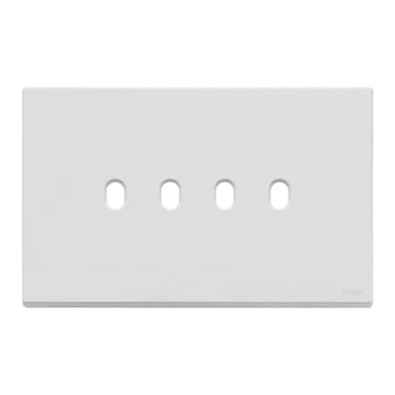 Placa Vintage Blanco Mate para uno / dos / tres / cuatro apagadores de Vimar