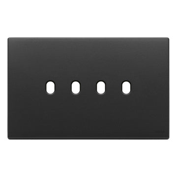 Placa Vintage Gris Antracita para uno / dos / tres / cuatro apagadores de Vimar