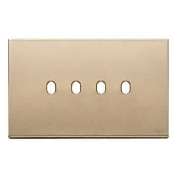 Placa Vintage Oro Satinado para uno / dos / tres / cuatro apagadores de Vimar