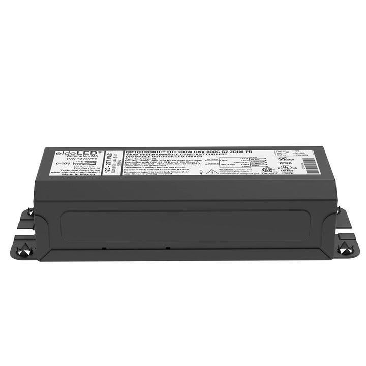 Driver exterior OPTOTRONIC® OT 100W 1250C IP66, corriente programable 600-1250mA, voltaje de salida 30-100Vdc, 120-277V, 0-10V/AstroDIM AUX de eldoLED (antes OSRAM)