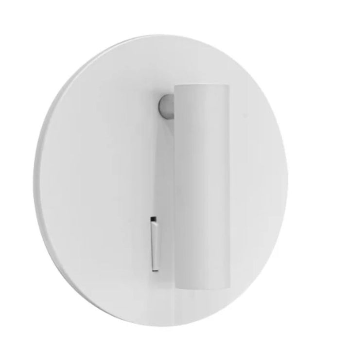 Luminario para lectura sobreponer en muro MARA 9W luz cálida dirigible y orientable, doble apagador local  para luz de lectura y luz indirecta, acabado negro y blanco de AURO Lighting