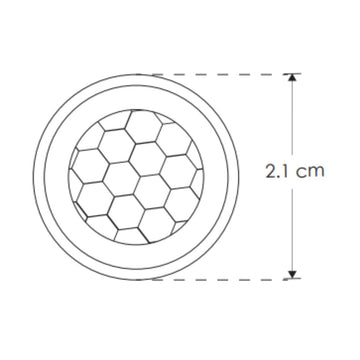 Luminario pequeño con estaca para jardín 3W 60° luz cálida (3000K) con honey comb, aluminio acabado negro de iLumileds