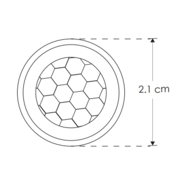 Luminario pequeño con estaca para jardín 3W 60° luz cálida (3000K) con honey comb, aluminio acabado negro de iLumileds