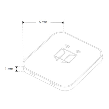Sensor de puerta para fuente de poder de la serie CPGAB (requiere receptor modelo ILUSWRCVGAB, se vende por separado), incluye cable USB para carga y soporte magnético de iLumileds