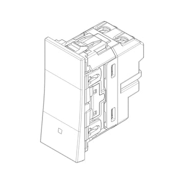 Interruptor alineado 1P 10AX acabado Blanco - Cáñamo - Negro para LINEA de Vimar