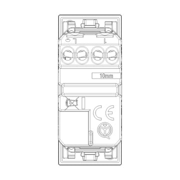 Interruptor axial 1P 10AX acabado Blanco - Cáñamo - Negro para LINEA de Vimar