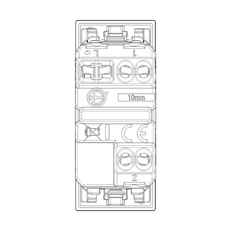 Conmutador (escalera) axial 1P 10AX acabado Blanco - Cáñamo - Negro para LINEA de Vimar