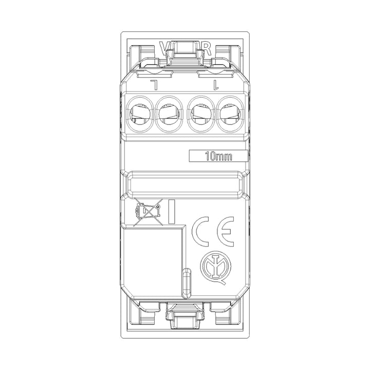 Pulsador 1P NO alineado 1P 10AX acabado Blanco - Cáñamo - Negro para LINEA de Vimar