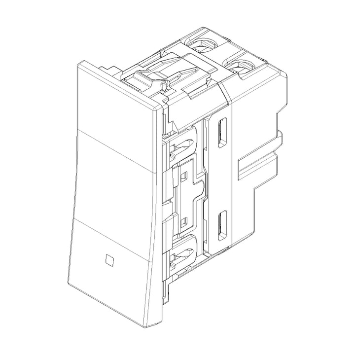 Pulsador 1P NO alineado 1P 10AX acabado Blanco - Cáñamo - Negro para LINEA de Vimar